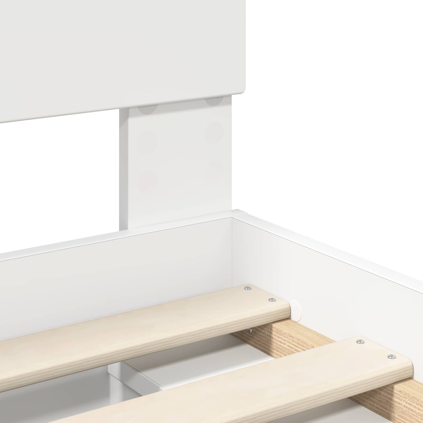 Struttura del letto Bianco 90 x 200 cm Pino massello | homemem39