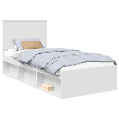 Struttura del letto Bianco 90 x 200 cm Pino massello | homemem39