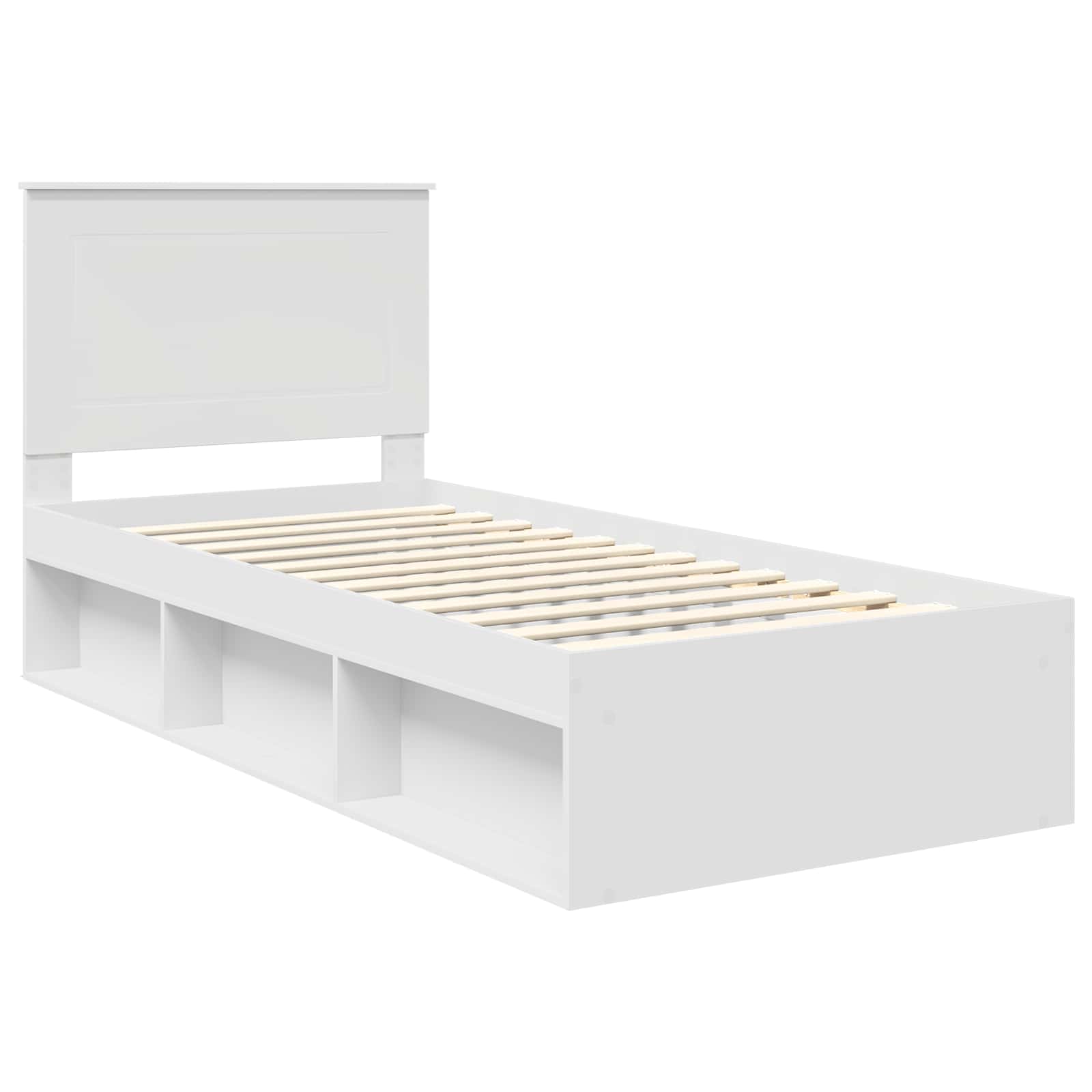 Struttura del letto Bianco 90 x 200 cm Pino massello | homemem39