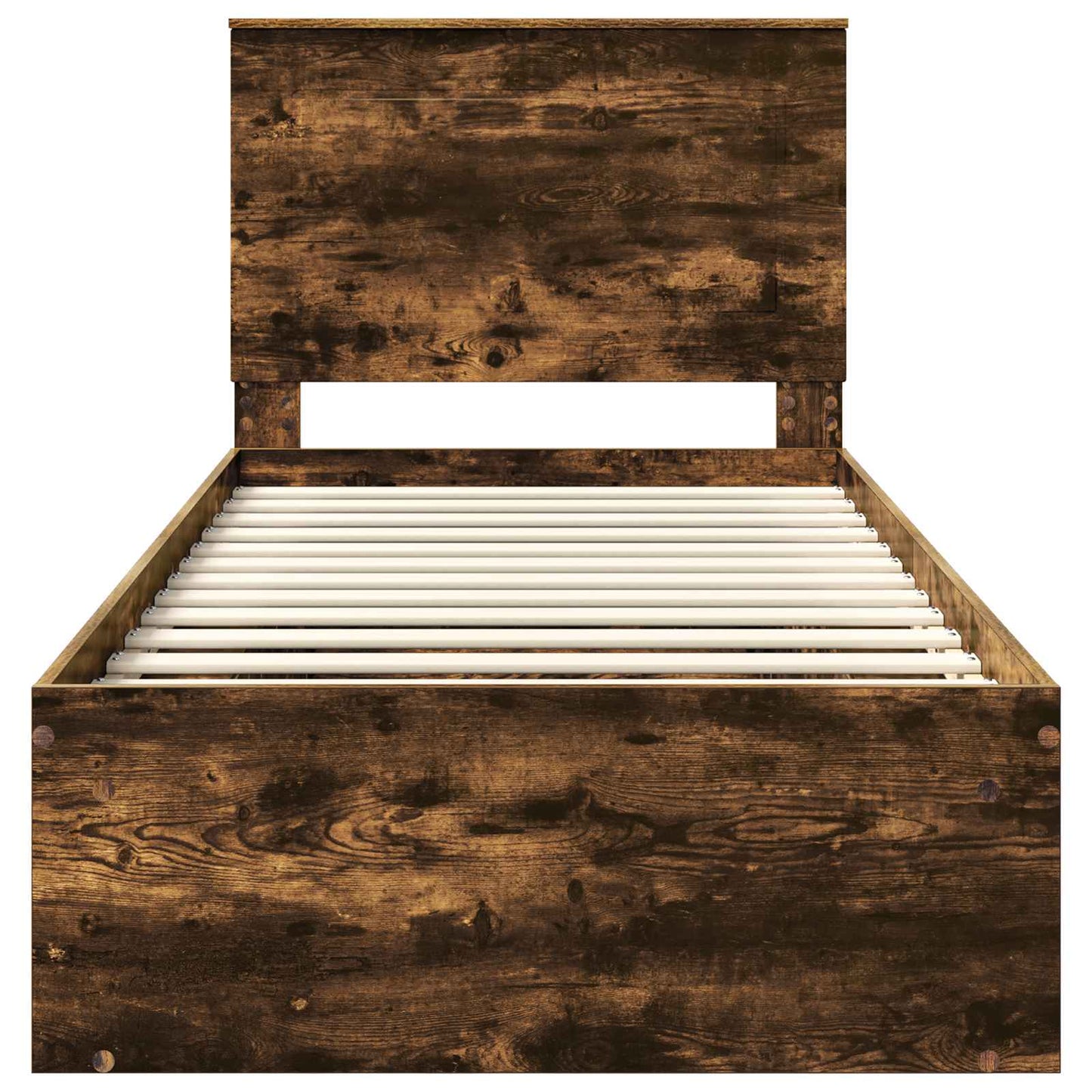 Struttura del letto Rovere fumé 90 x 200 cm Pino massello | homemem39