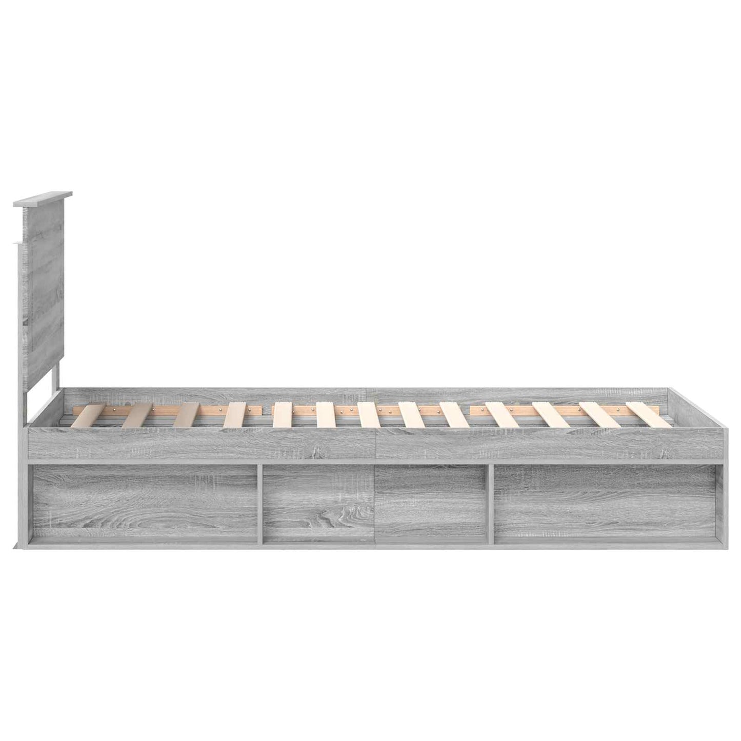 Struttura del letto Grigio Sonoma 90 x 200 cm Pino massello | homemem39