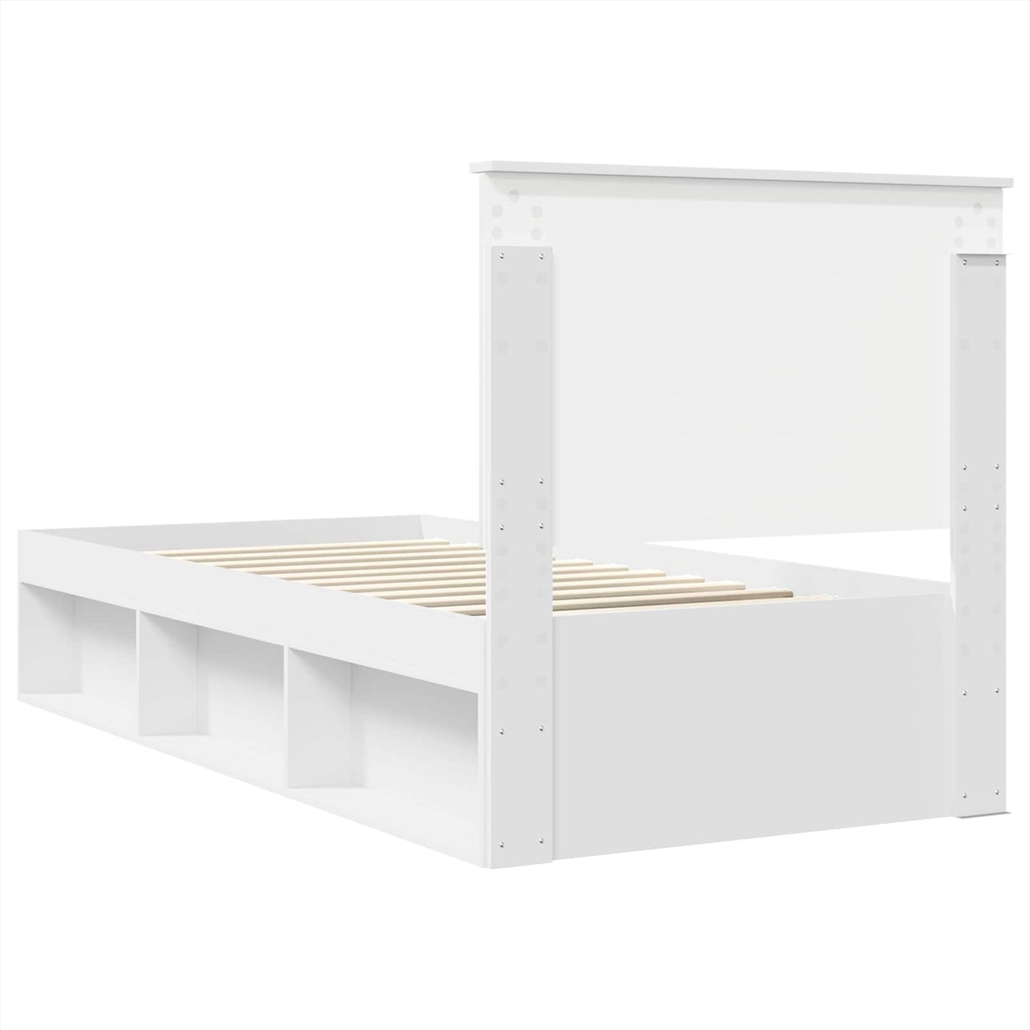 Struttura del letto Bianco 75 x 190 cm Pino massello | homemem39
