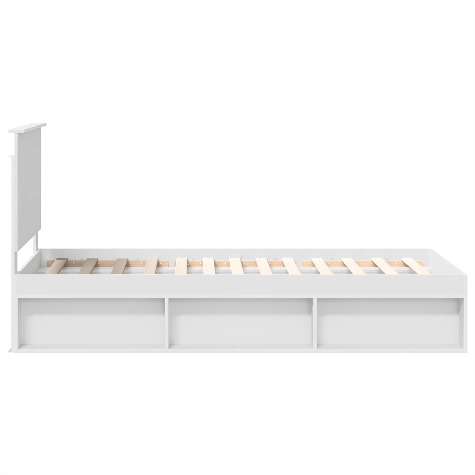 Struttura del letto Bianco 75 x 190 cm Pino massello | homemem39