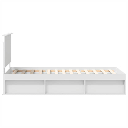 Struttura del letto Bianco 75 x 190 cm Pino massello | homemem39