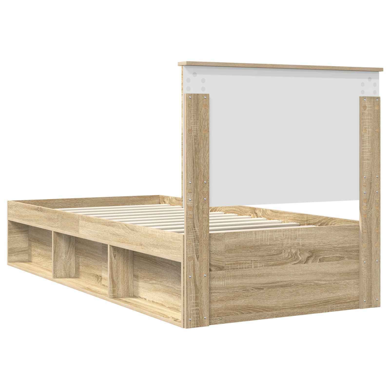 Struttura del letto Rovere Sonoma 75 x 190 cm Pino massello | homemem39