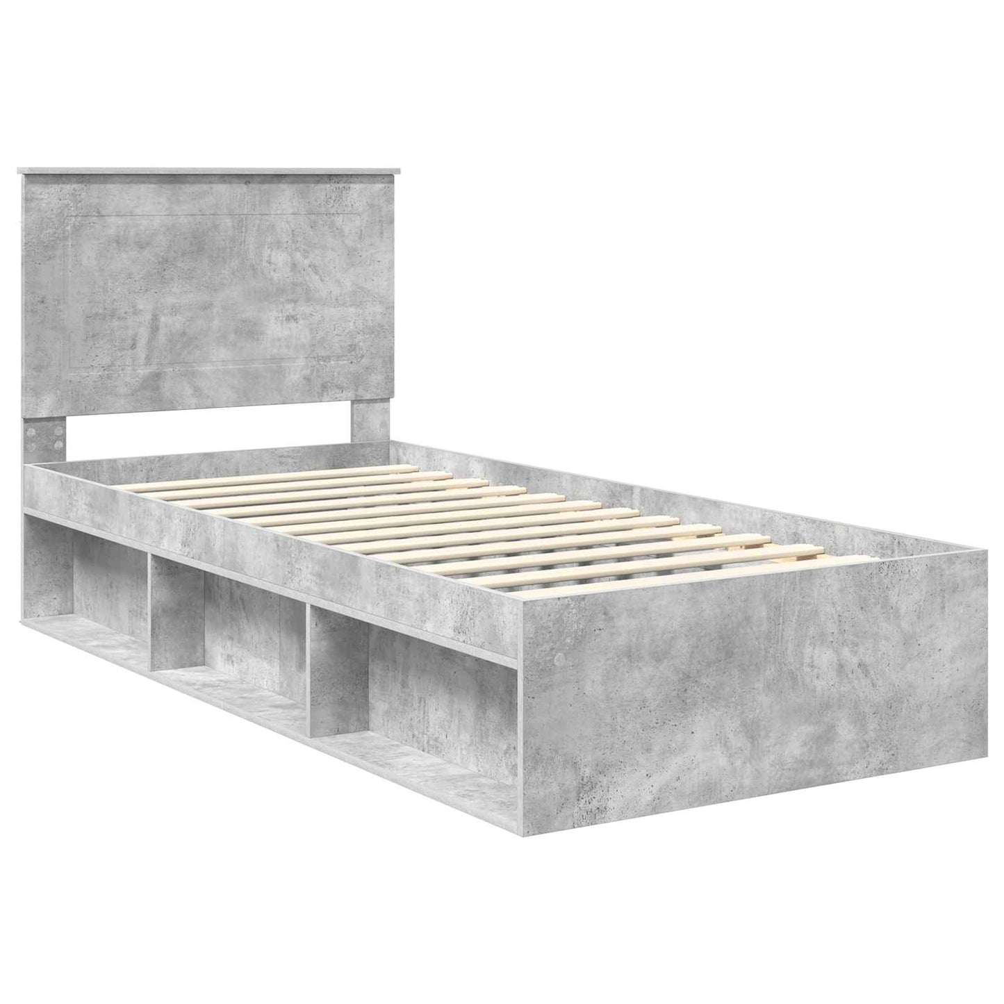 Struttura del letto Grigio Concretè 75 x 190 cm Pino massello | homemem39