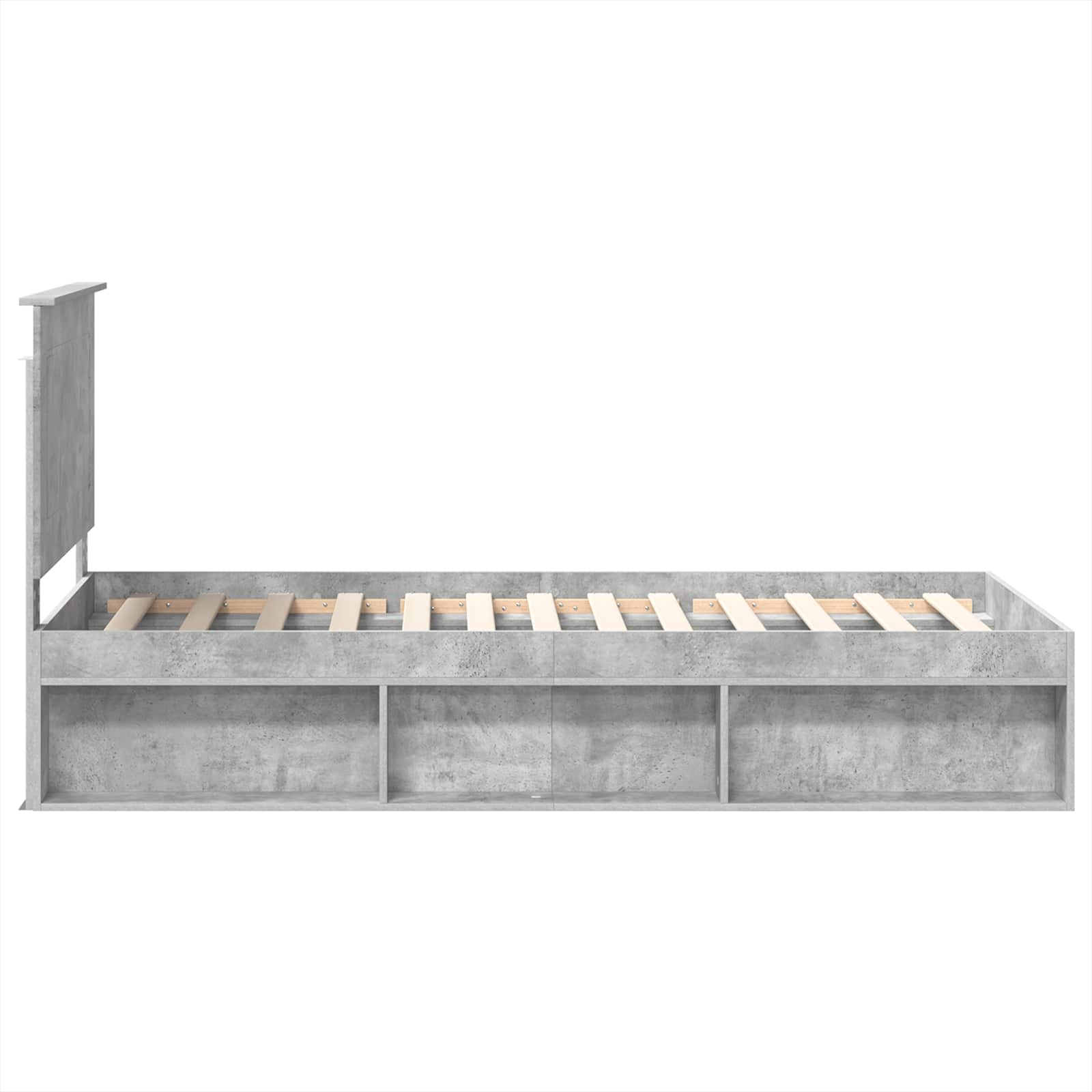 Struttura del letto Grigio Concretè 75 x 190 cm Pino massello | homemem39