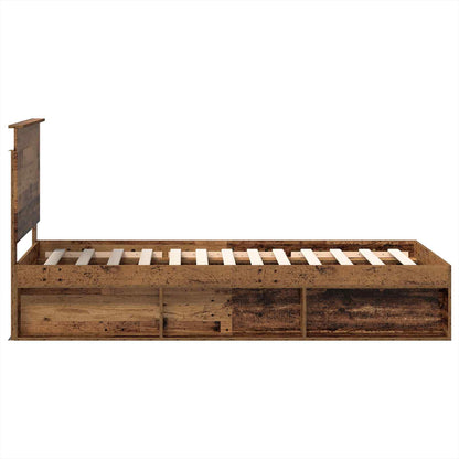 Struttura del letto Legno vecchio 75 x 190 cm Pino massello | homemem39
