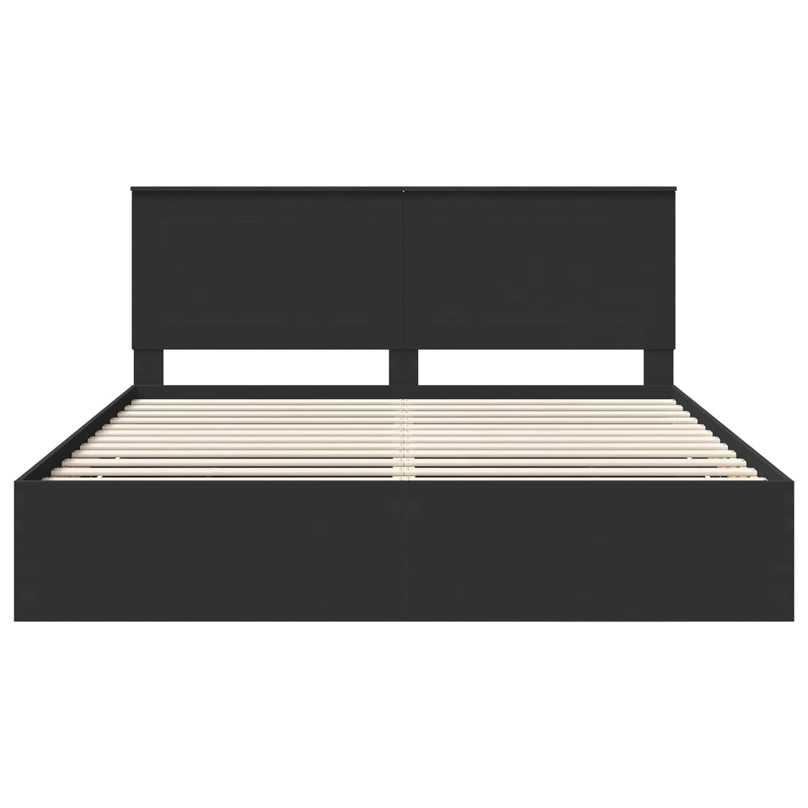 Struttura del letto Nero 200 x 200 cm Legno Ingegnerizzato | homemem39