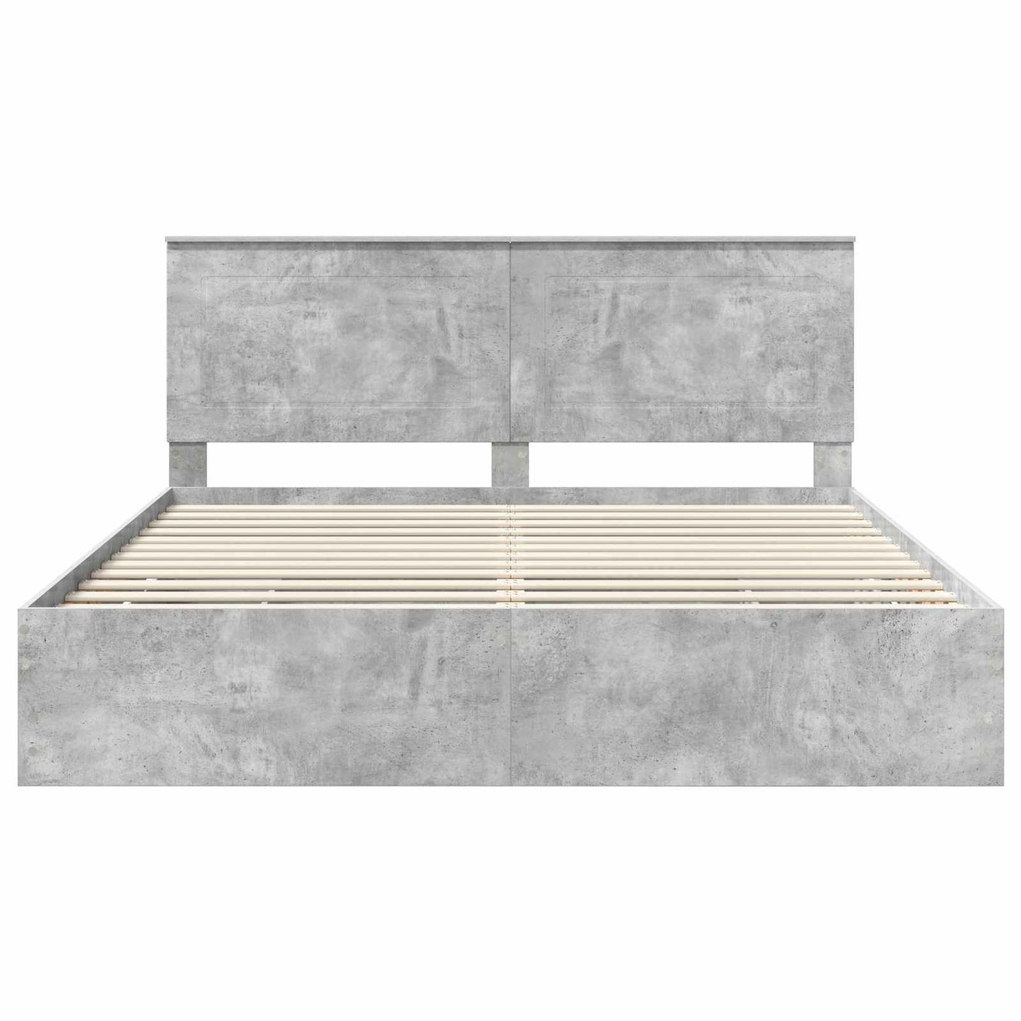 Struttura del letto con cassetto Grigio cemento 200 x 200 cm | homemem39