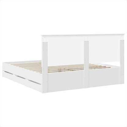 Struttura del letto Bianco 180 x 200 cm Legno Ingegnerizzato | homemem39