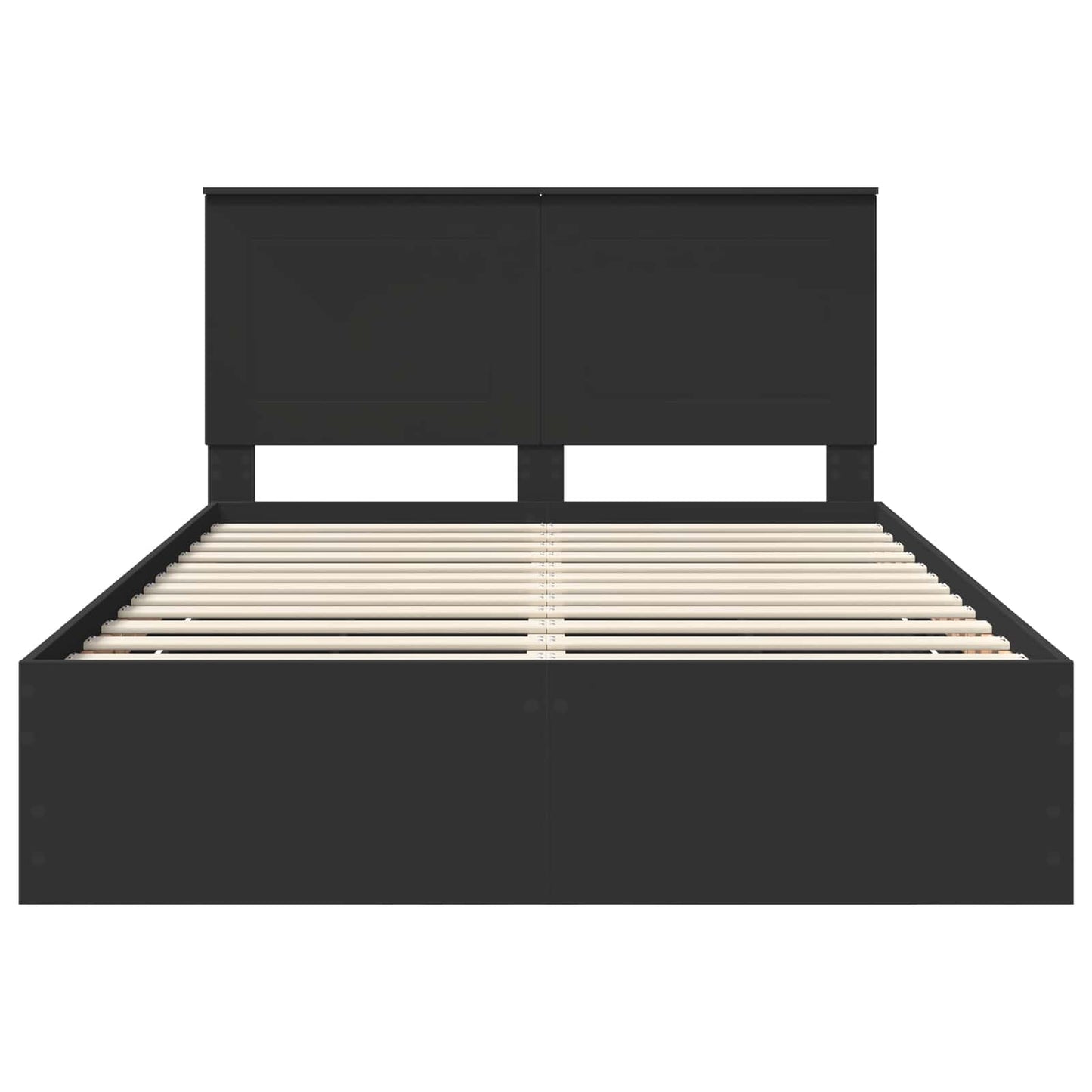 Struttura del letto Nero 160 x 200 cm Legno Ingegnerizzato