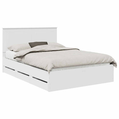 Struttura del letto Bianco 150 x 200 cm Legno Ingegnerizzato