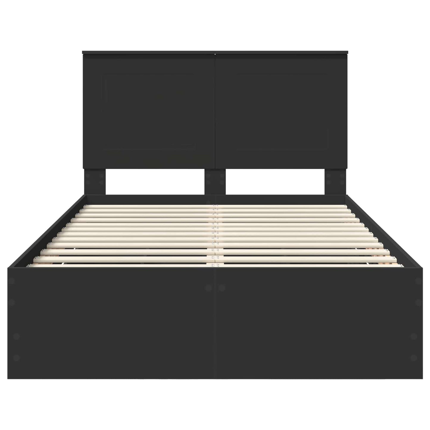 Struttura del letto Nero 120 x 190 cm Legno Ingegnerizzato | homemem39