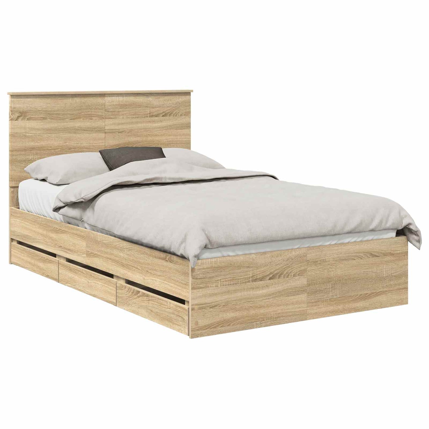 Struttura del letto Rovere Sonoma Legno Ingegnerizzato