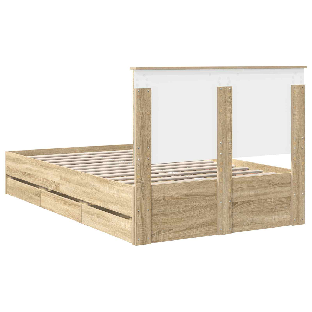 Struttura del letto Rovere Sonoma Legno Ingegnerizzato - homemem39