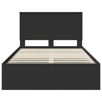 Struttura del letto Nero 120 x 200 cm Legno Ingegnerizzato