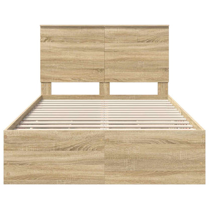 Struttura del letto con cassetto Rovere Sonoma 120 x 200 cm | homemem39