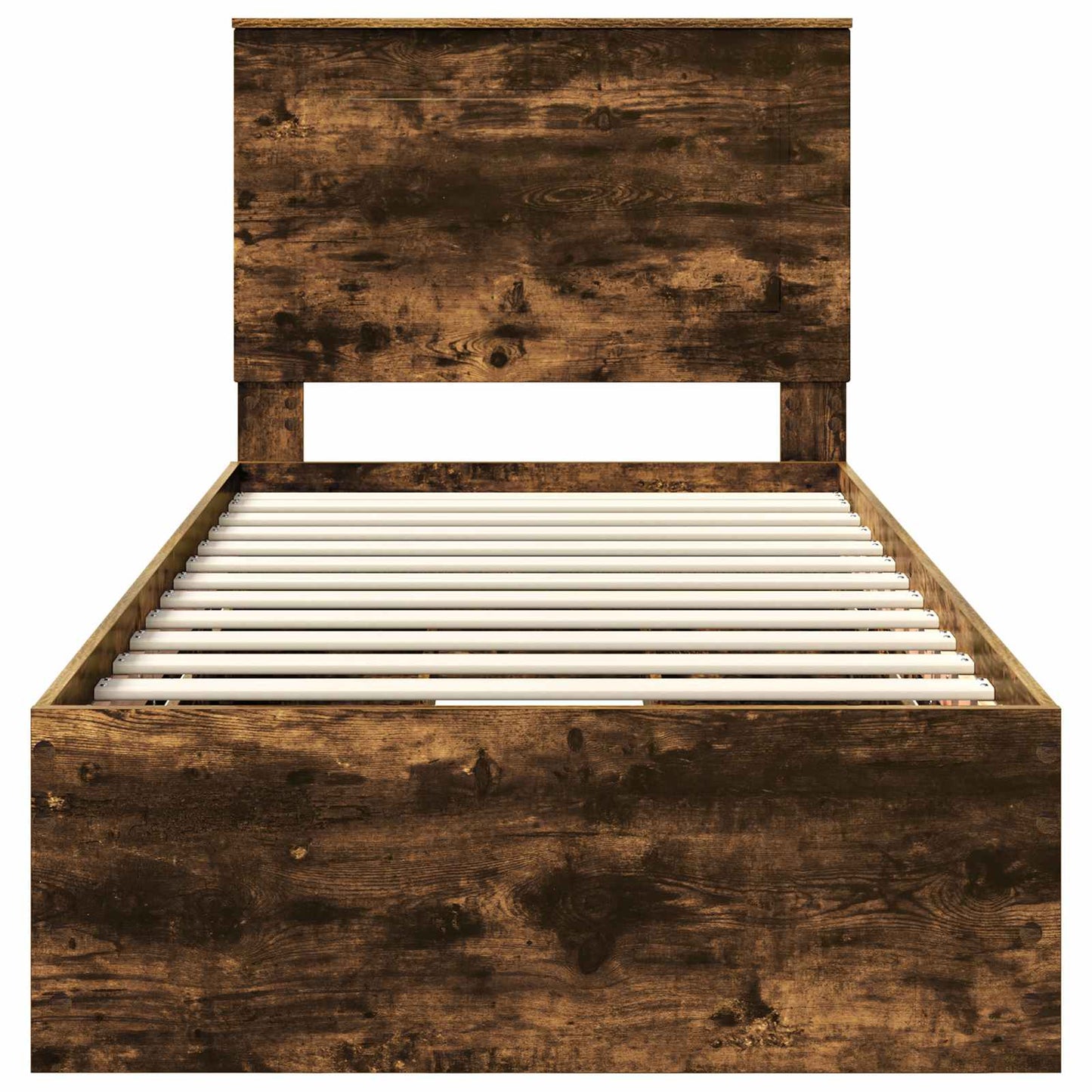 Struttura del letto con cassetto Rovere fumé 90 x 190 cm