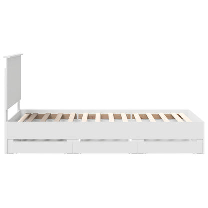 Struttura del letto Bianco 75 x 190 cm Legno Ingegnerizzato | homemem39