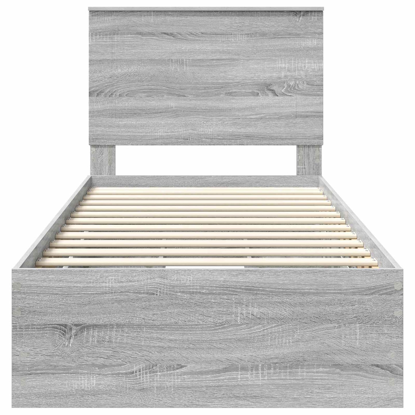Struttura del letto con cassetto Grigio Sonoma 75 x 190 cm | homemem39
