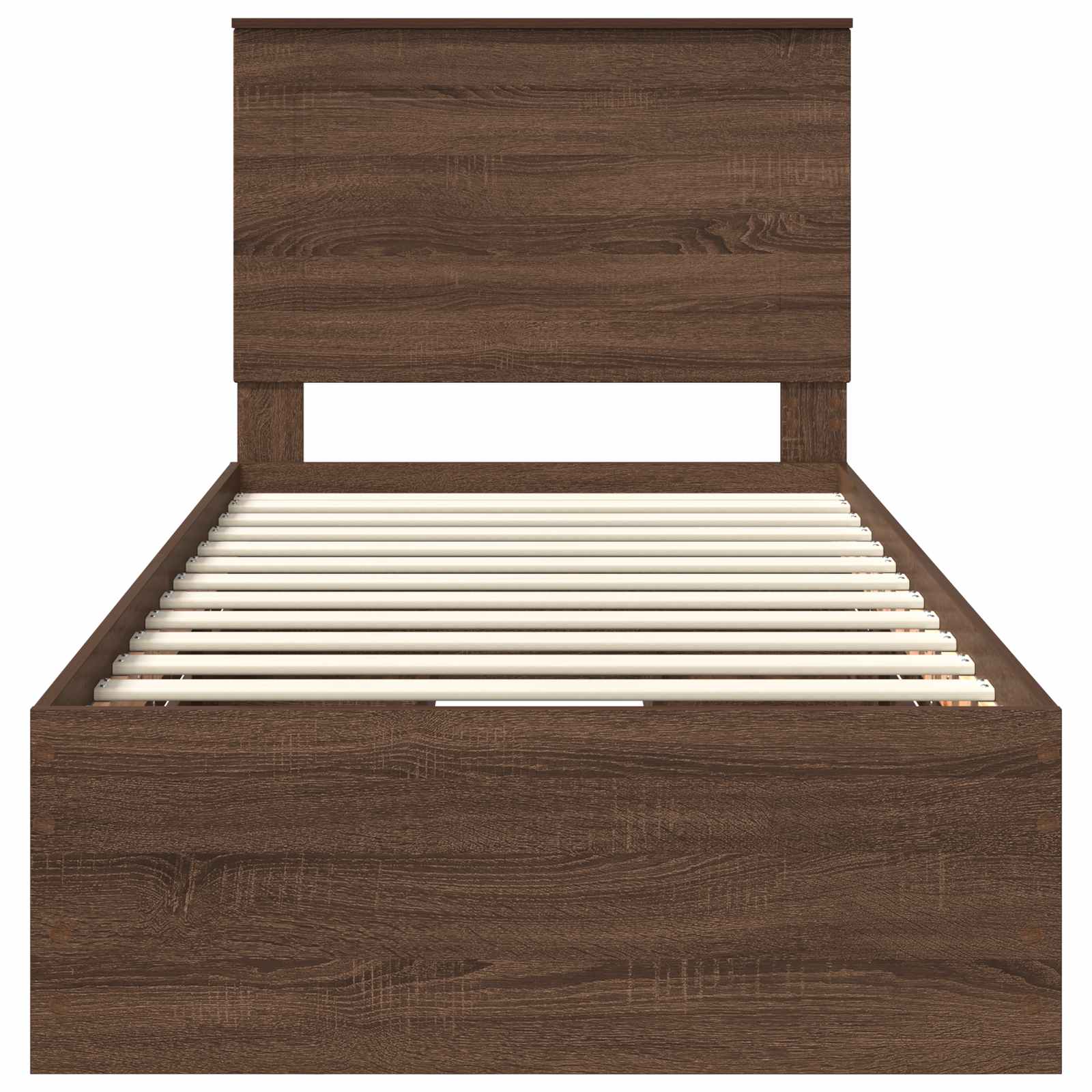 Struttura del letto con cassetto Rovere Marrone 75 x 190 cm | homemem39