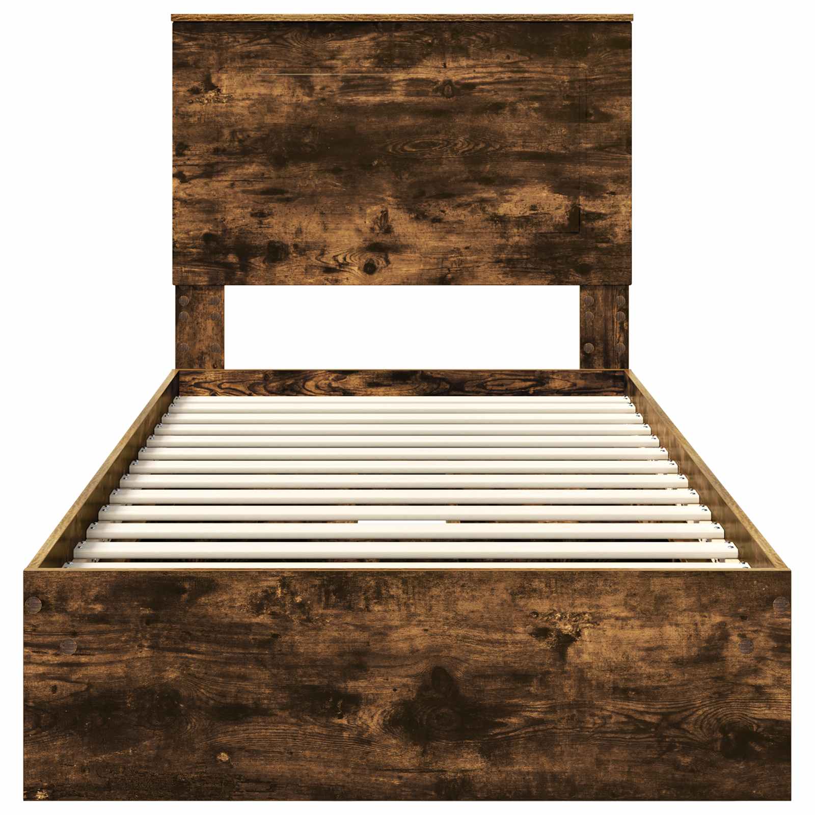 Letto con Contenitore Rovere fumé 75 x 190 cm Legno multistrato | homemem39