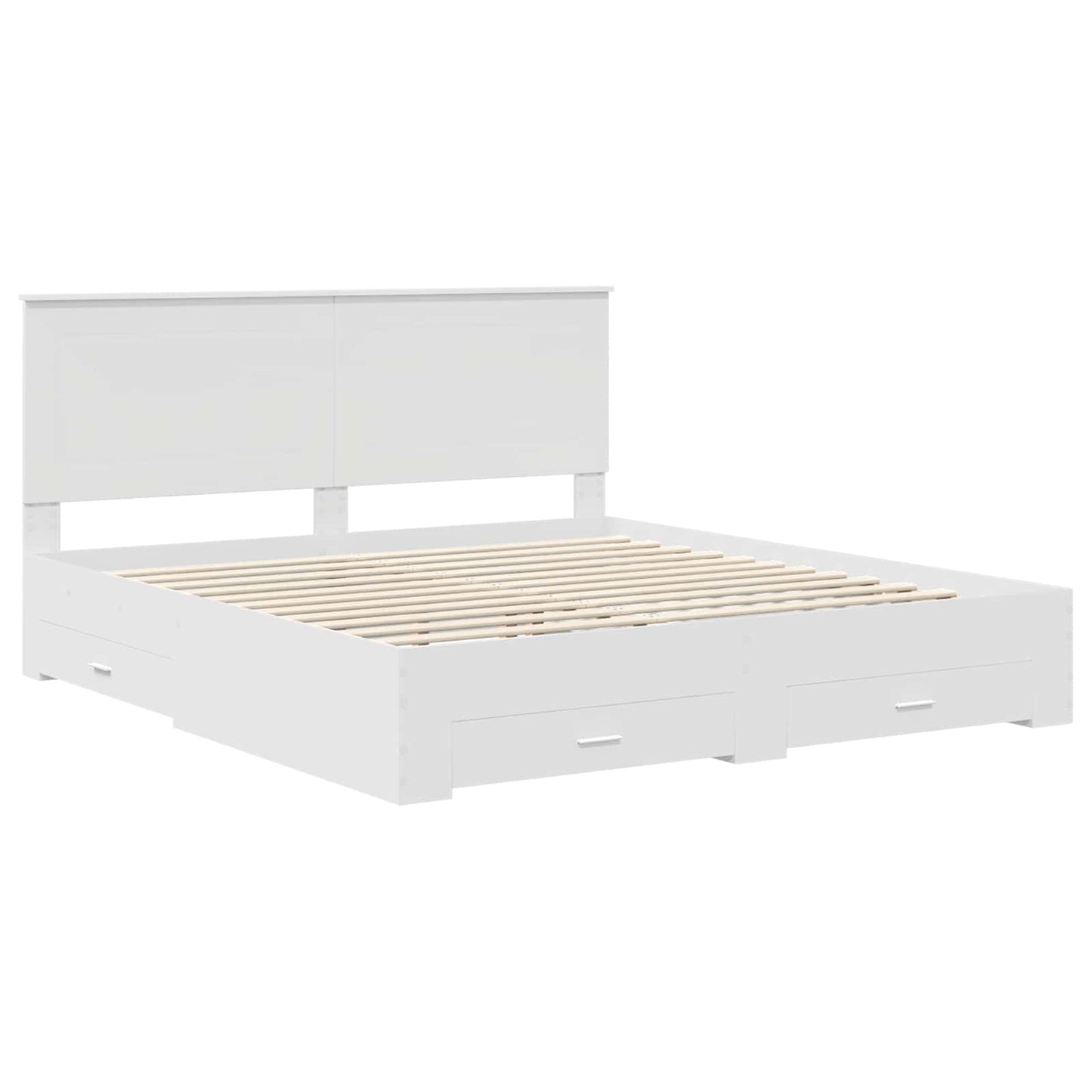 Struttura del letto Bianco 180 x 200 cm Legno multistrato | homemem39