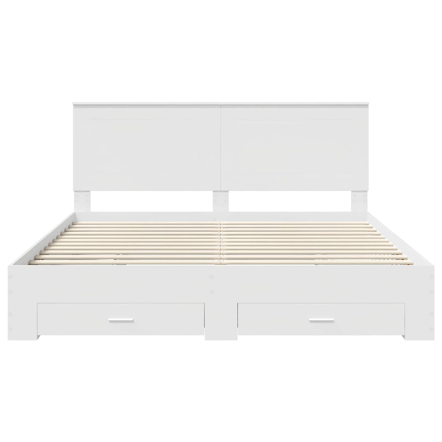 Struttura del letto Bianco 180 x 200 cm Legno multistrato | homemem39