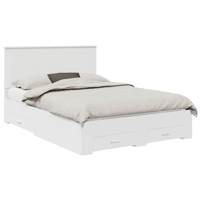 Struttura del letto Bianco 140 x 200 cm Legno multistrato | homemem39