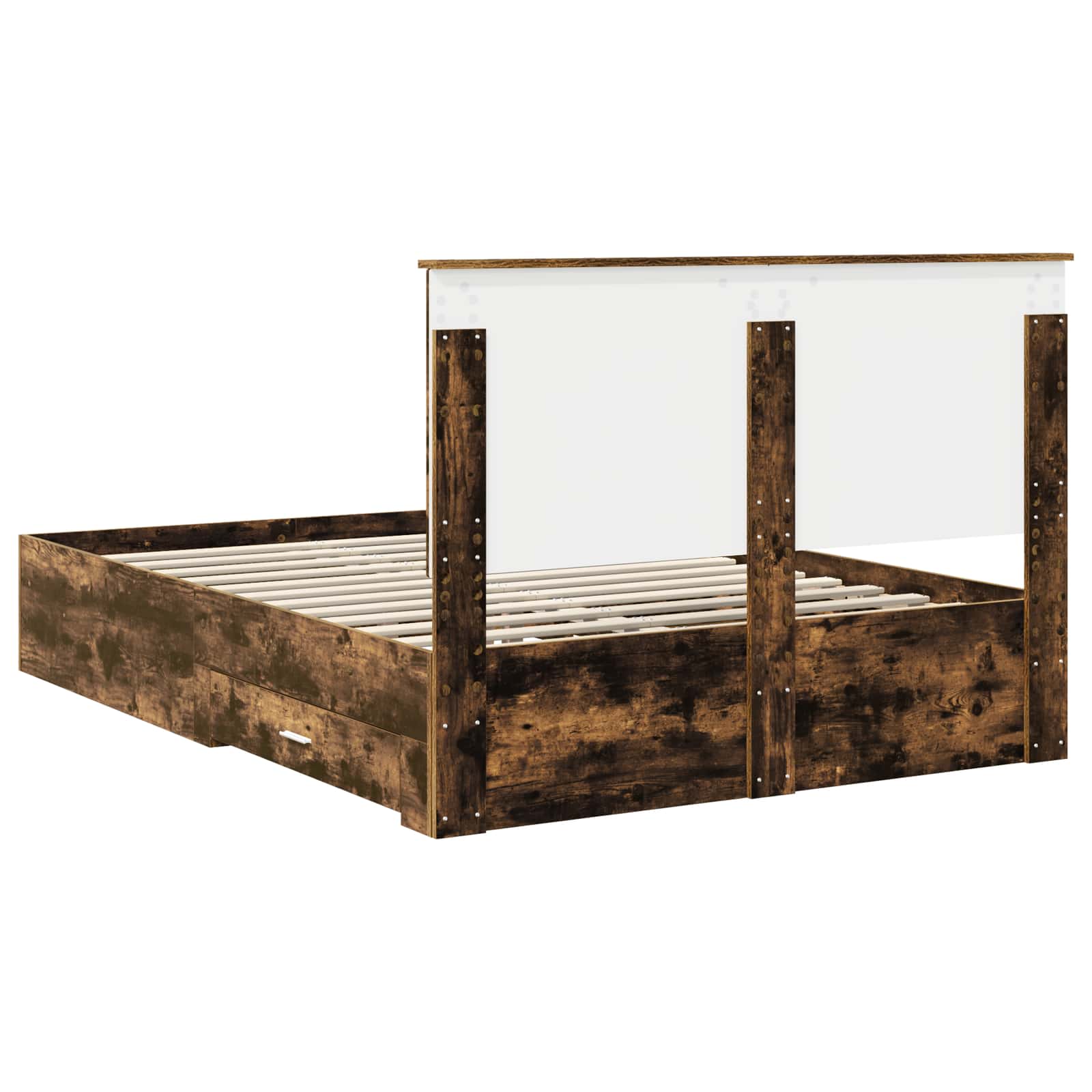 Struttura del letto Rovere fumé 140 x 200 cm Legno multistrato | homemem39