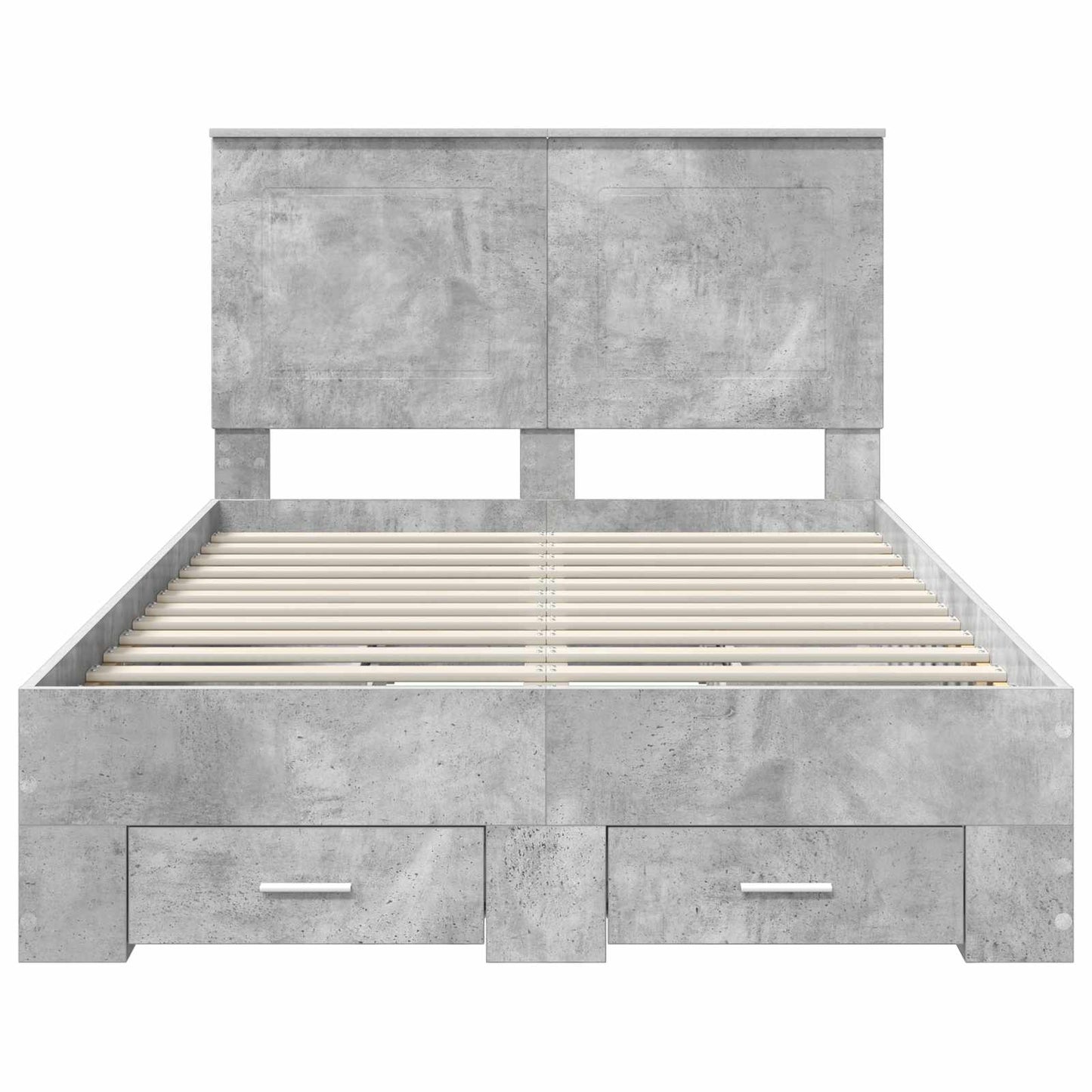 Struttura del letto con cassetto Grigio cemento 135 x 190 cm | homemem39