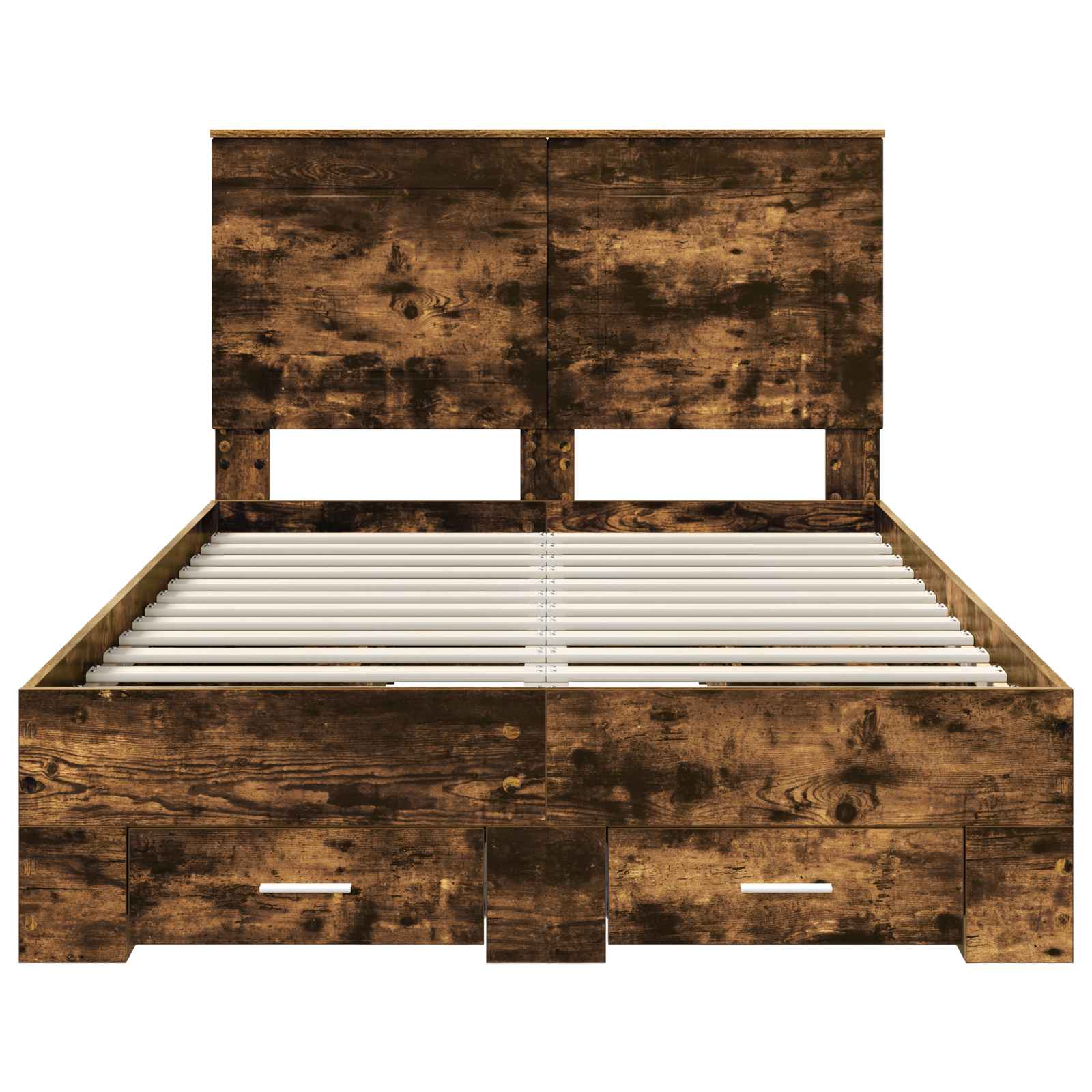 Struttura del letto Rovere fumé 135 x 190 cm Legno multistrato | homemem39