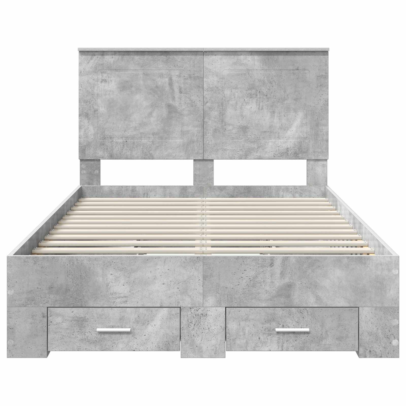 Struttura del letto con testiera Grigio cemento 120 x 190 cm | homemem39