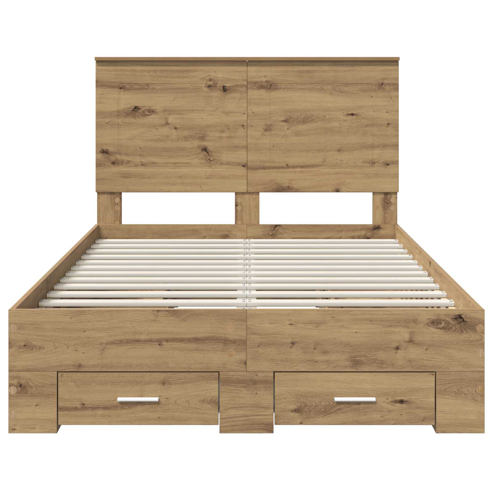 Struttura del letto Rovere artigianale 120 x 190 cm | homemem39