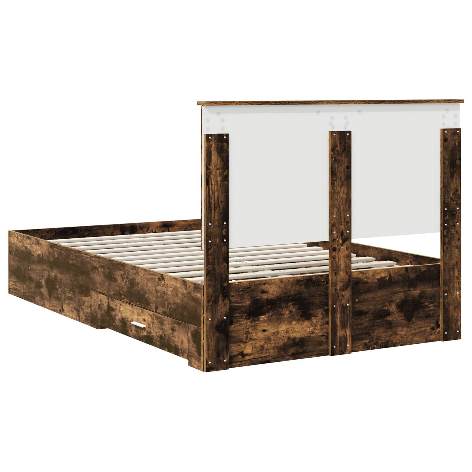 Struttura del letto Rovere fumé 120 x 200 cm Legno multistrato | homemem39