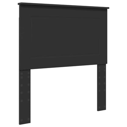 Struttura del letto con testiera Nero e Argento 100 x 200 cm | homemem39