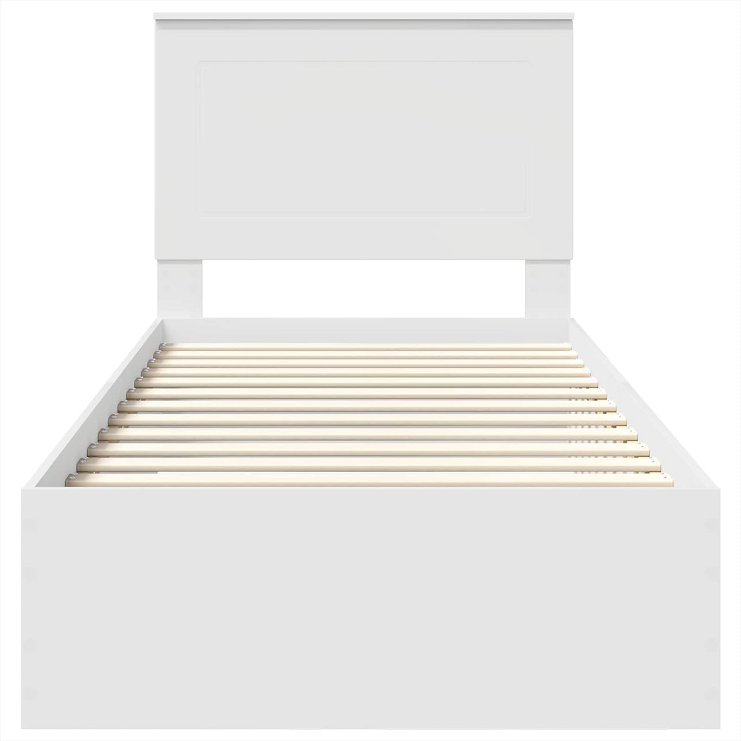 Struttura del letto Bianco 90 x 190 cm Legno multistrato | homemem39