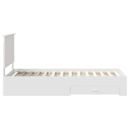 Struttura del letto Bianco 90 x 190 cm Legno multistrato | homemem39