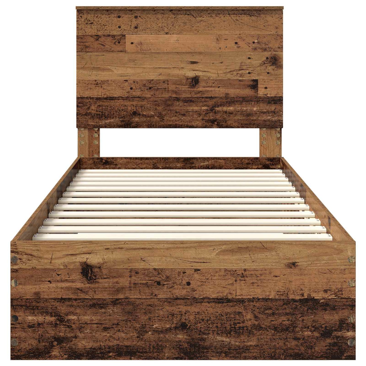 Struttura del letto Legno vecchio 90 x 190 cm Legno multistrato | homemem39
