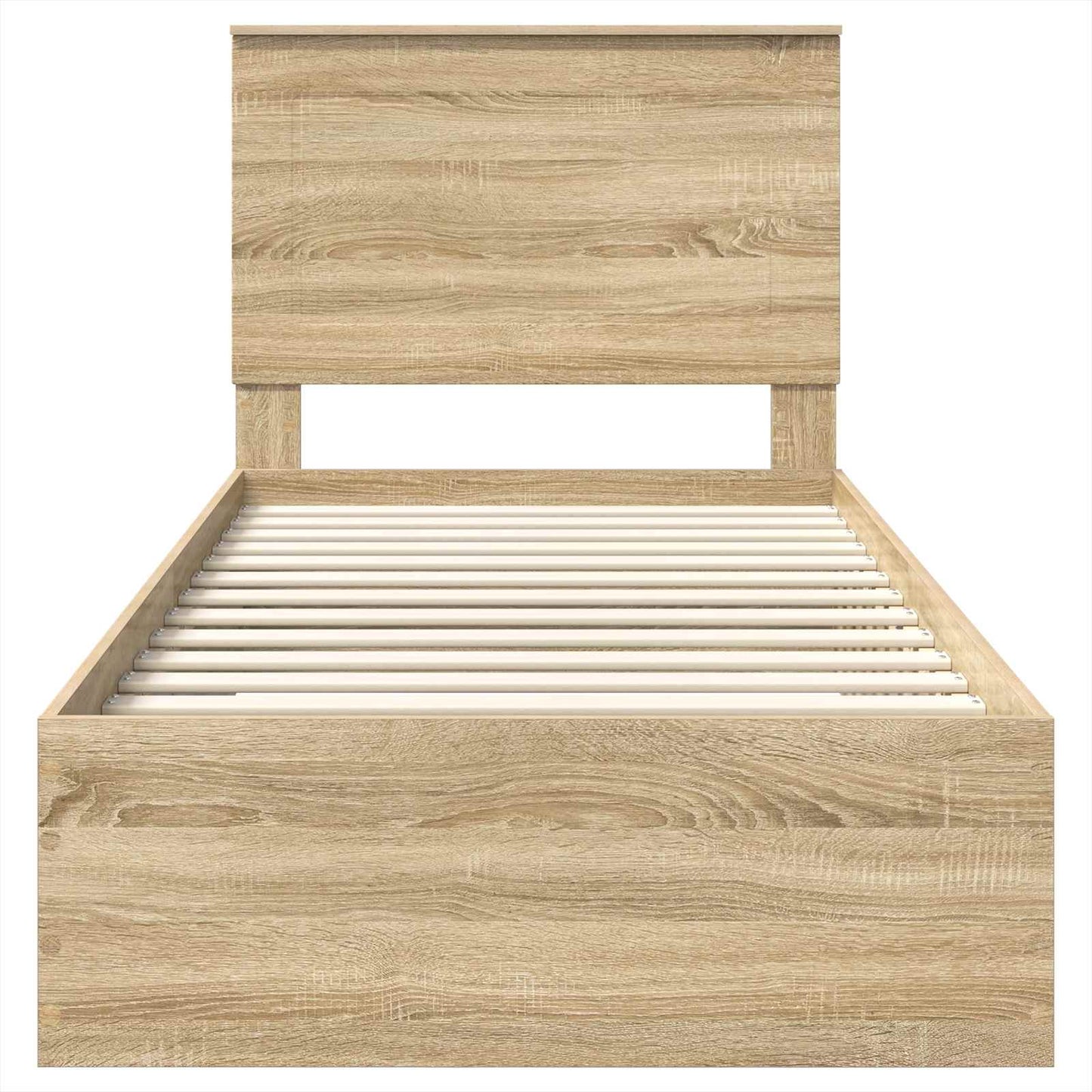 Struttura del letto Rovere Sonoma 90 x 200 cm Legno multistrato | homemem39