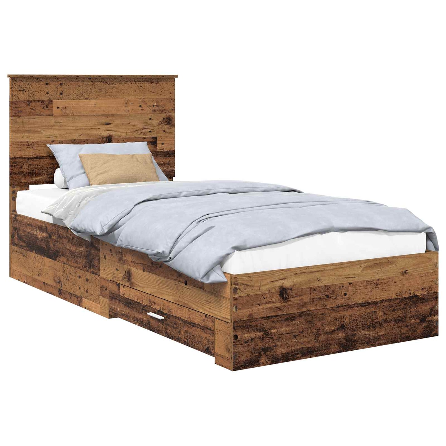 Struttura del letto Legno vecchio 90 x 200 cm Legno multistrato | homemem39