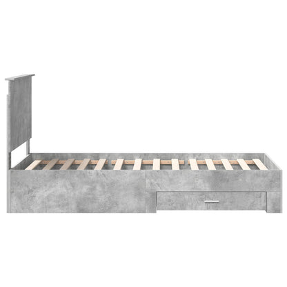 Struttura del letto Grigio Certo e Argento 75 x 190 cm | homemem39