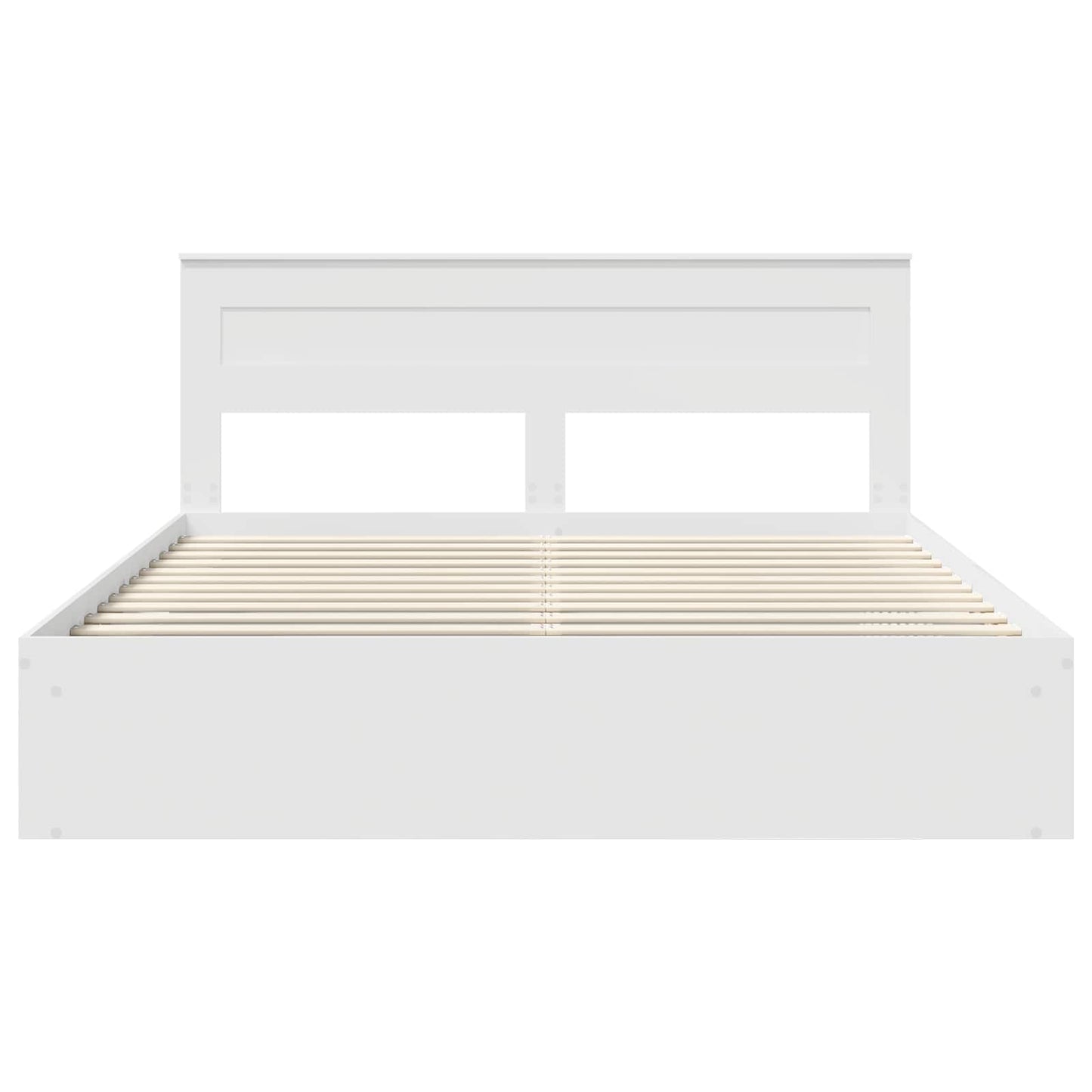 Struttura del letto Bianco 200 x 200 cm Pino massello | homemem39