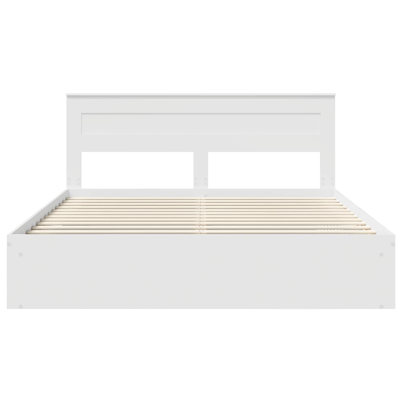 Struttura del letto Bianco 200 x 200 cm Pino massello | homemem39