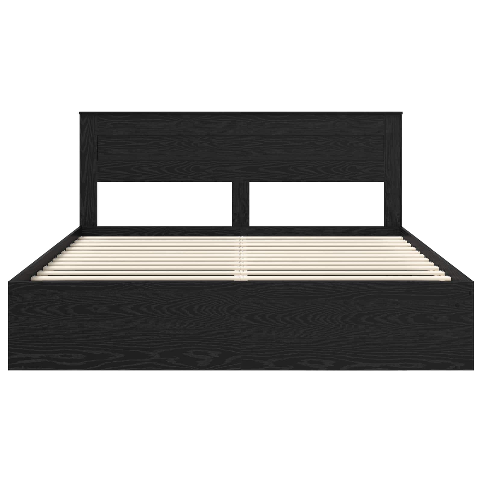 Struttura del letto Nero 200 x 200 cm Pino massello | homemem39