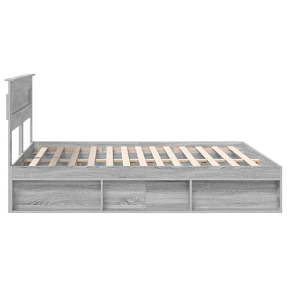 Struttura del letto Grigio Sonoma 200 x 200 cm Pino massello | homemem39