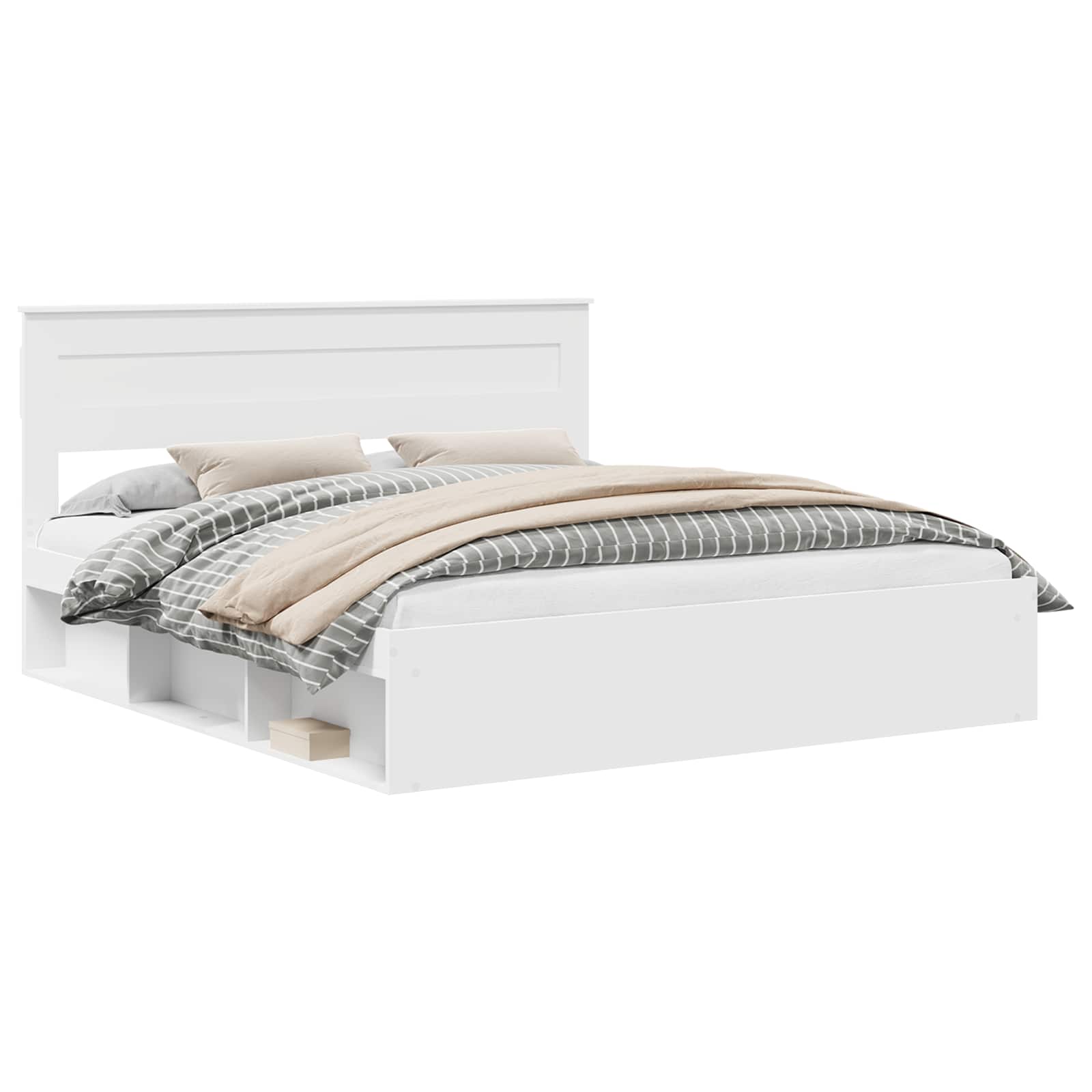 Struttura del letto Bianco 180 x 200 cm Pino massello | homemem39