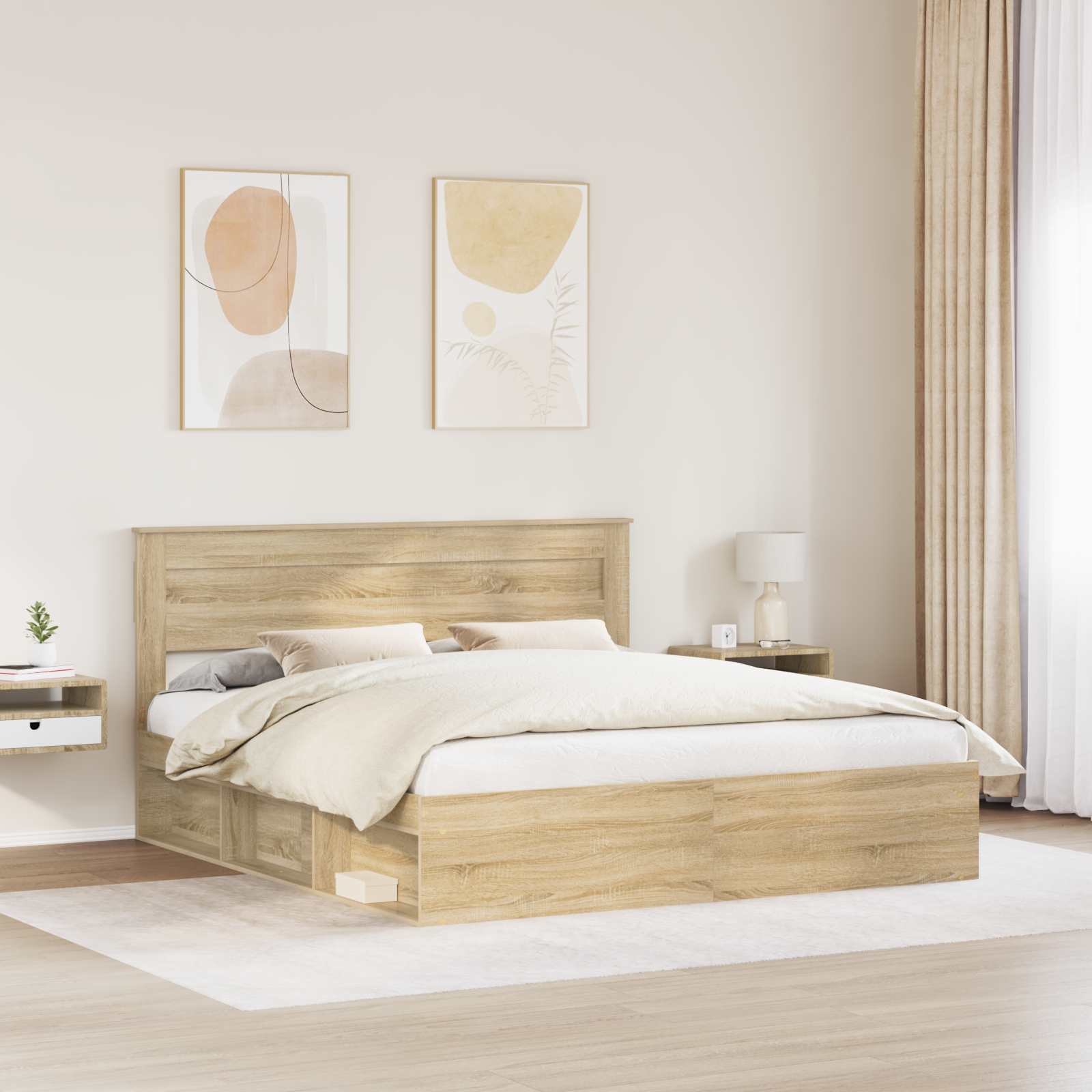 Struttura del letto Sonoma 180 x 200 cm Pino massello | homemem39
