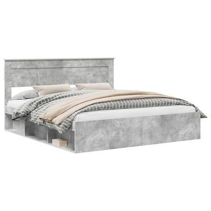 Struttura del letto Calcestruzzo 180 x 200 cm Pino massello | homemem39